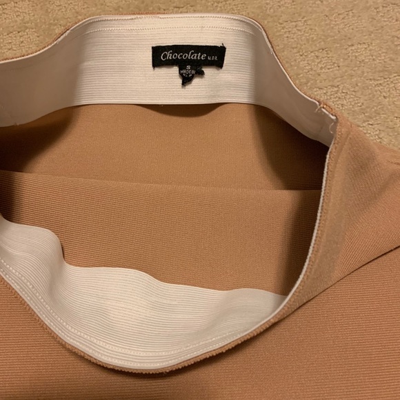 Tan pencil skirt - Picture 5 of 5